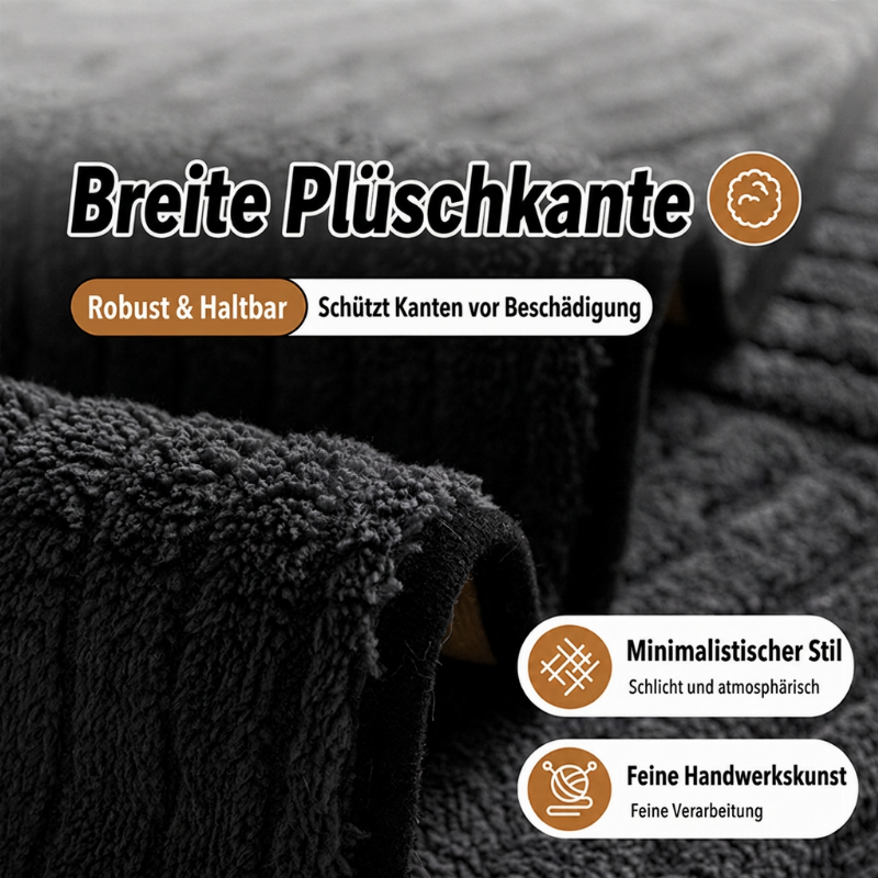 🛡️ Begrenzte Zeit 50% Rabatt ☁️ Winter Sofakissen aus Baumvelours, rutschfeste Plüsch-Couchabdeckung