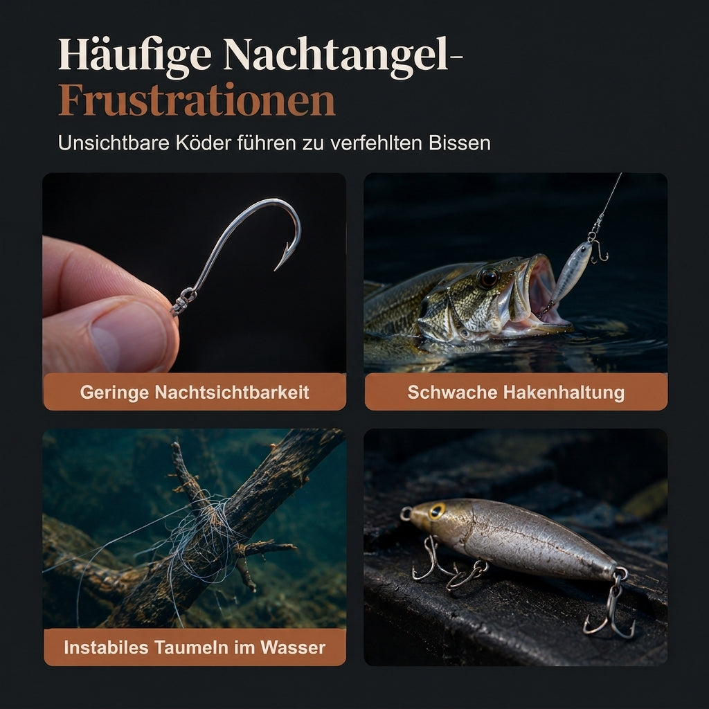 🎣 Begrenzte Zeit 50% Rabatt 🎒 7cm, 8g leuchtender Minnow Hard Bait, künstlicher Köder für die Nachtfischerei