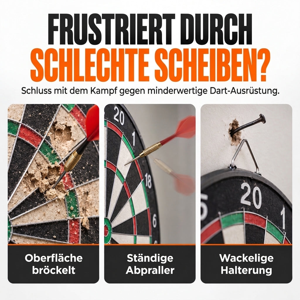 🏠 Begrenzte Zeit 50% Rabatt 🎯 Zweiseitige Dartscheibe mit Steel-Tip-Darts