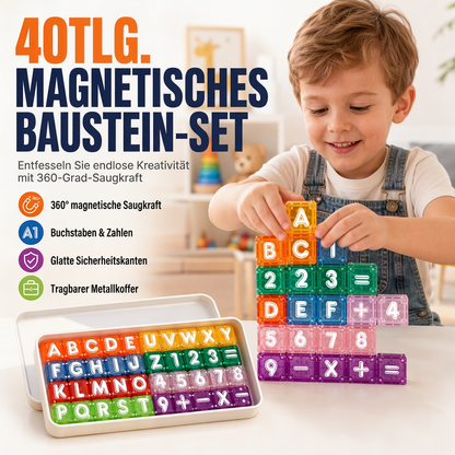 🎓 Begrenzte Zeit 50% Rabatt 🧲 Magnetische Alphabet- und Zahlenwürfel für Kinder