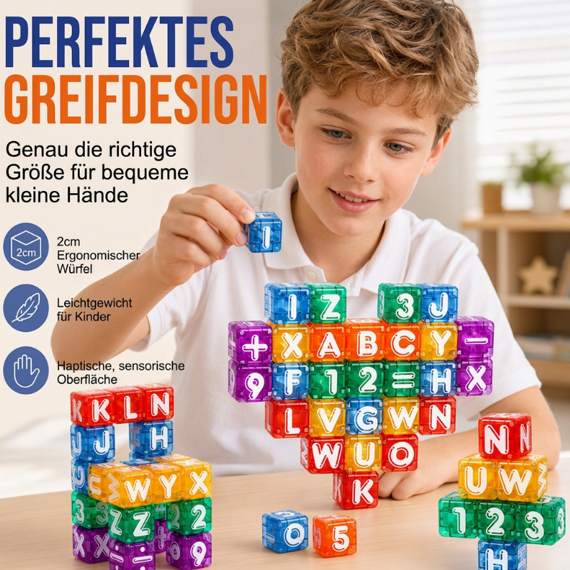 🎓 Begrenzte Zeit 50% Rabatt 🧲 Magnetische Alphabet- und Zahlenwürfel für Kinder