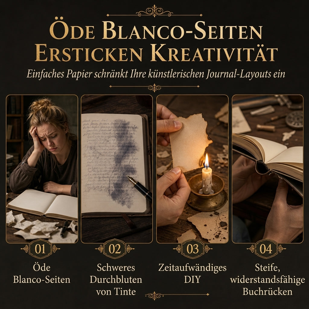 📖 Begrenzte Zeit 50% Rabatt 🌹 Hardcover-Notizbuch im Vintage-European-Stil mit geprägtem Einband, Goldfolien-Akzenten und farbig illustrierten Seiten