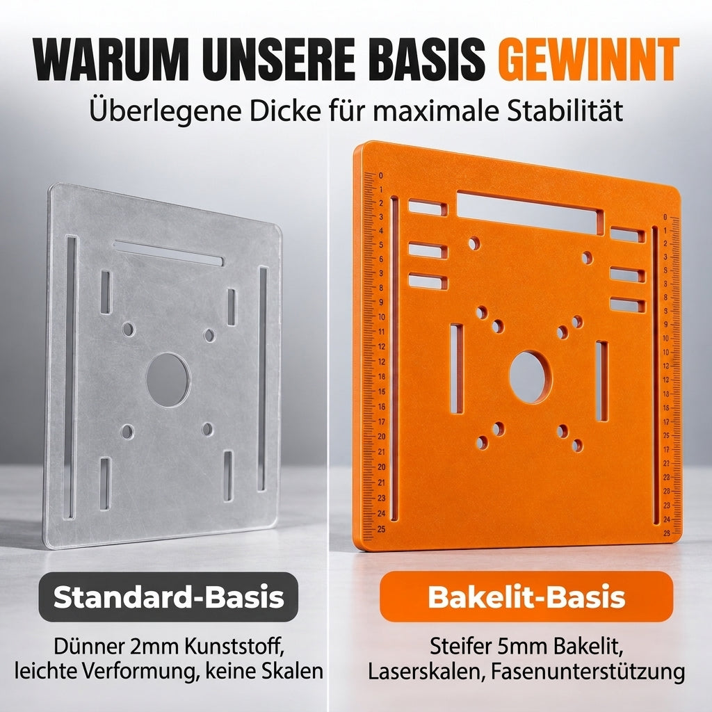 🔧 Begrenzte Zeit 50% Rabatt 📏 Hobel Basisplatte aus Bakelit für Holzarbeitsmaschine
