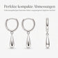 ✨ Begrenzte Zeit 50% Rabatt 💧 Minimalistische Wasser-Tropfen Kreis-Hoop-Ohrringe für Damen Elegante Huggie-Ohrringe 1 Paar