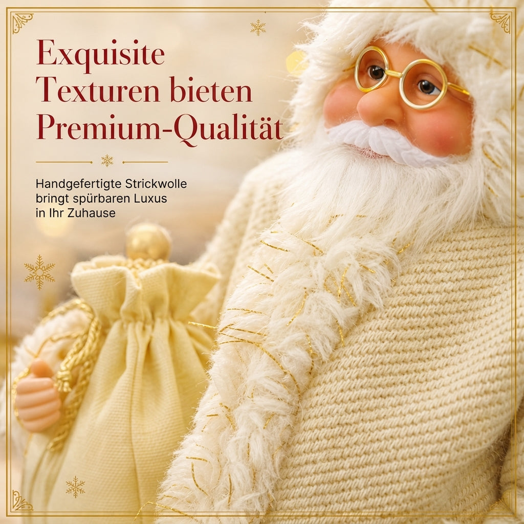 🎅 Begrenzte Zeit 50% Rabatt 🧶 Dekorative stehende Weihnachtsmann-Weihnachtstasche, Weihnachtsmann-Puppe, festlicher Tischornament