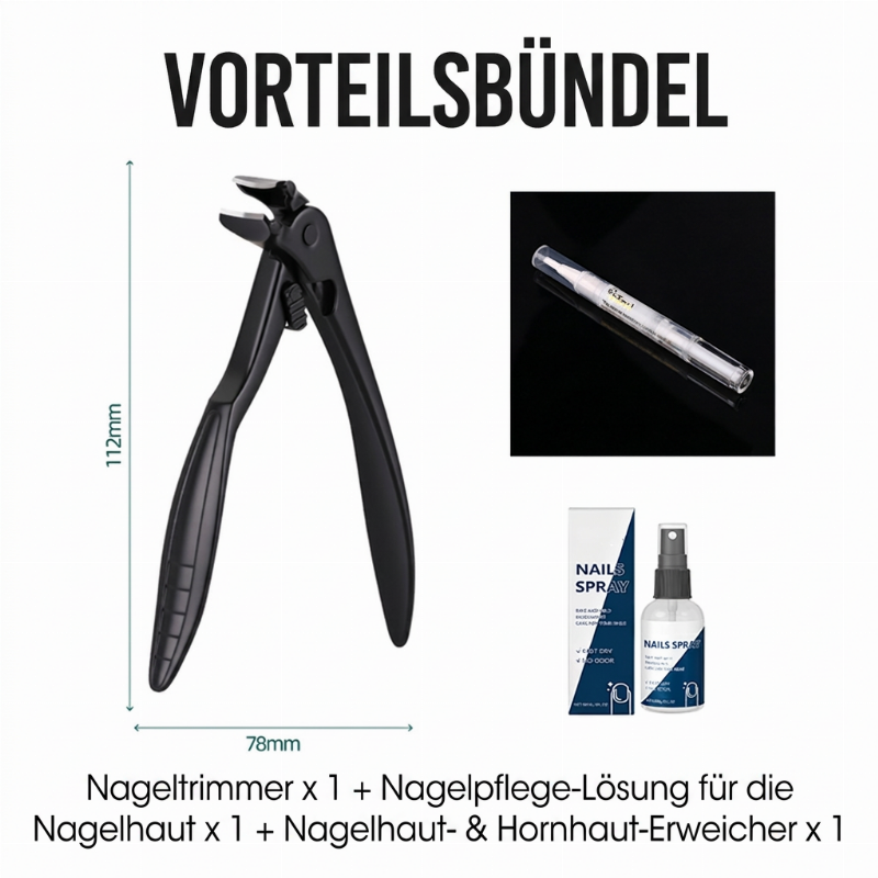✂️ Begrenzte Zeit 50% Rabatt 💪 Spritzwassergeschützter Nagelknipser aus Edelstahl
