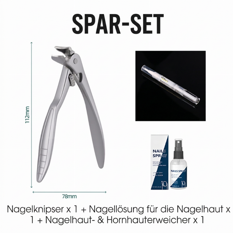 ✂️ Begrenzte Zeit 50% Rabatt 💪 Spritzwassergeschützter Nagelknipser aus Edelstahl