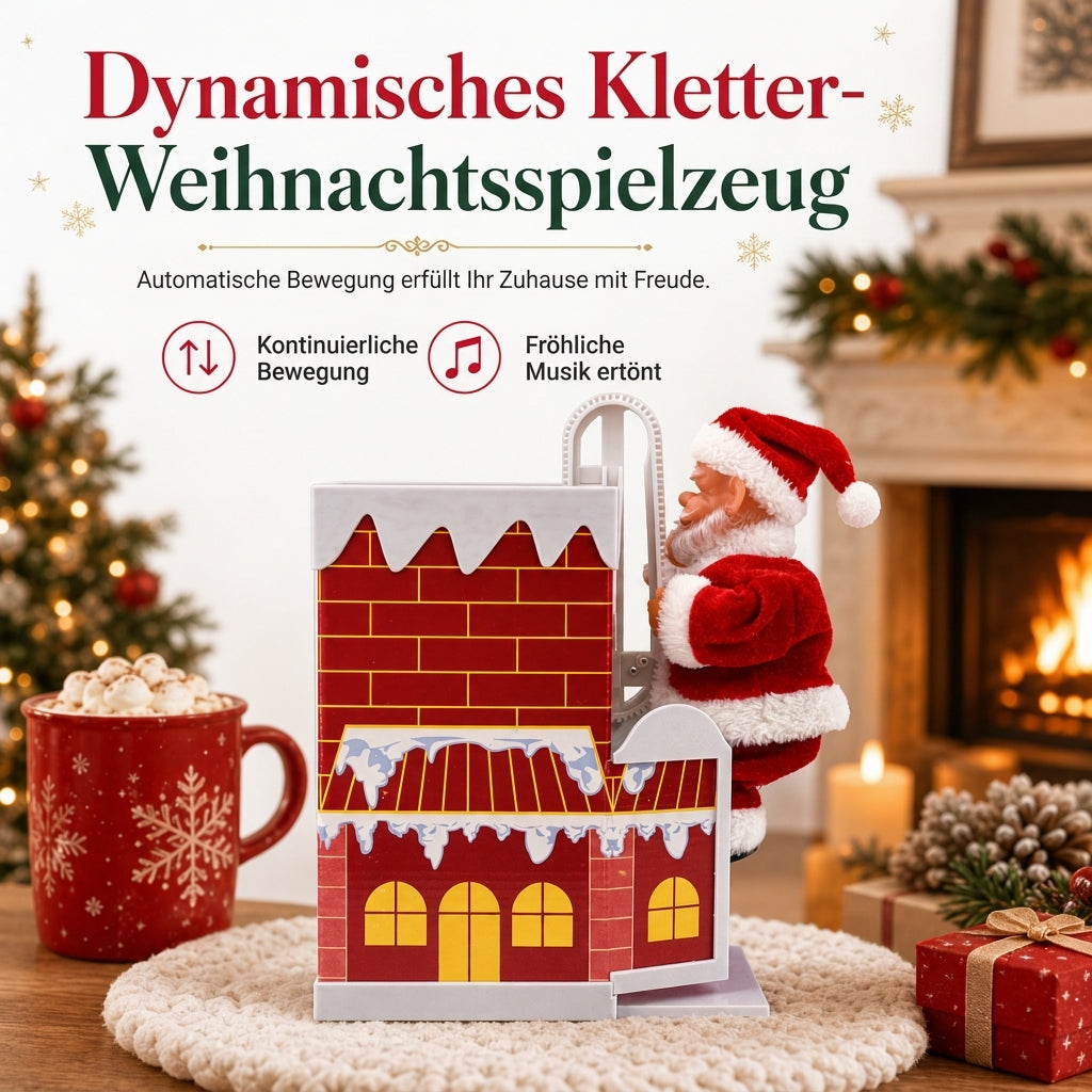 🎶 Begrenzte Zeit 50% Rabatt 🎅 Elektrischer Weihnachtsmann Spielzeug mit Musik, animiertes Tanz- und Wackelfigur, für Weihnachten und als Geschenk