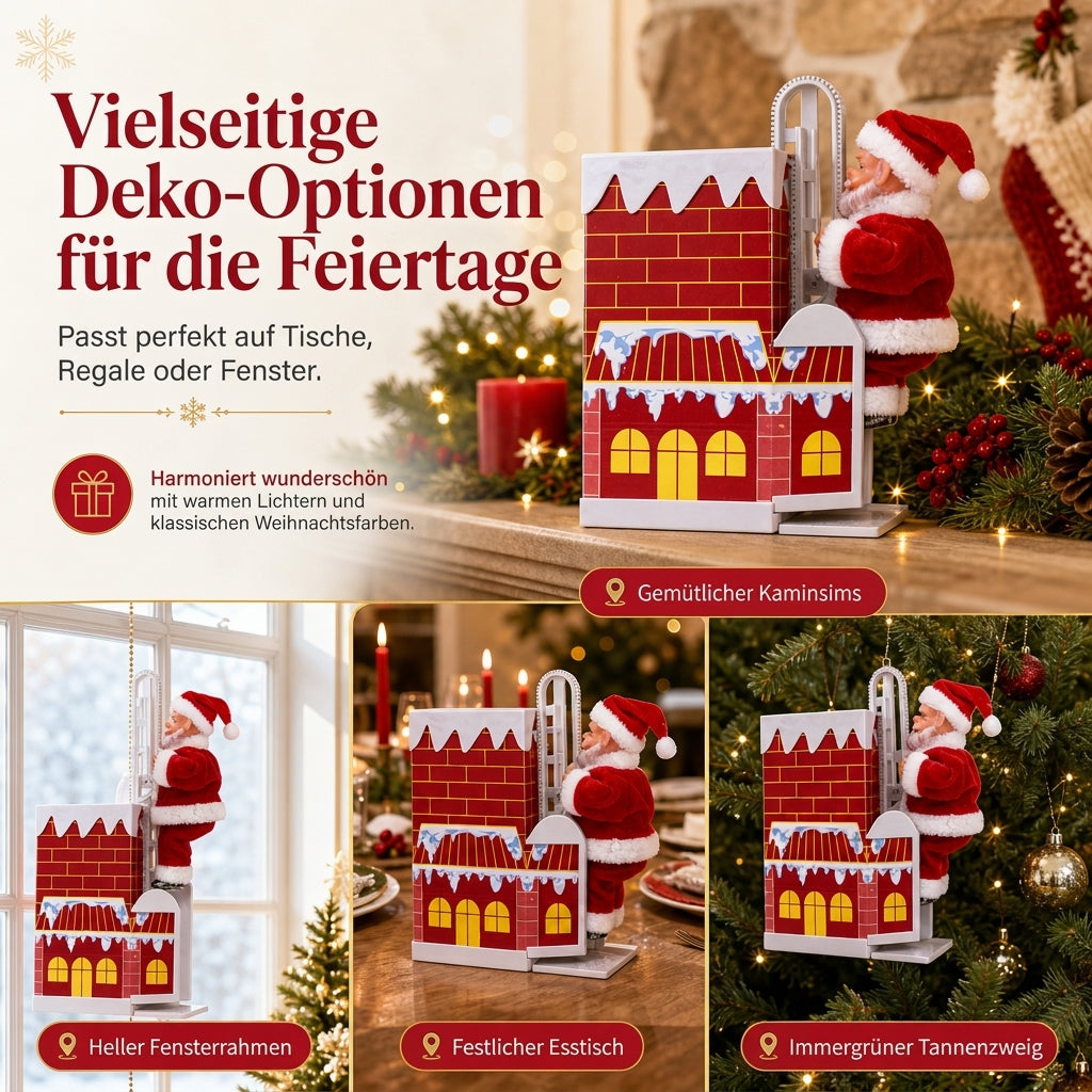 🎶 Begrenzte Zeit 50% Rabatt 🎅 Elektrischer Weihnachtsmann Spielzeug mit Musik, animiertes Tanz- und Wackelfigur, für Weihnachten und als Geschenk