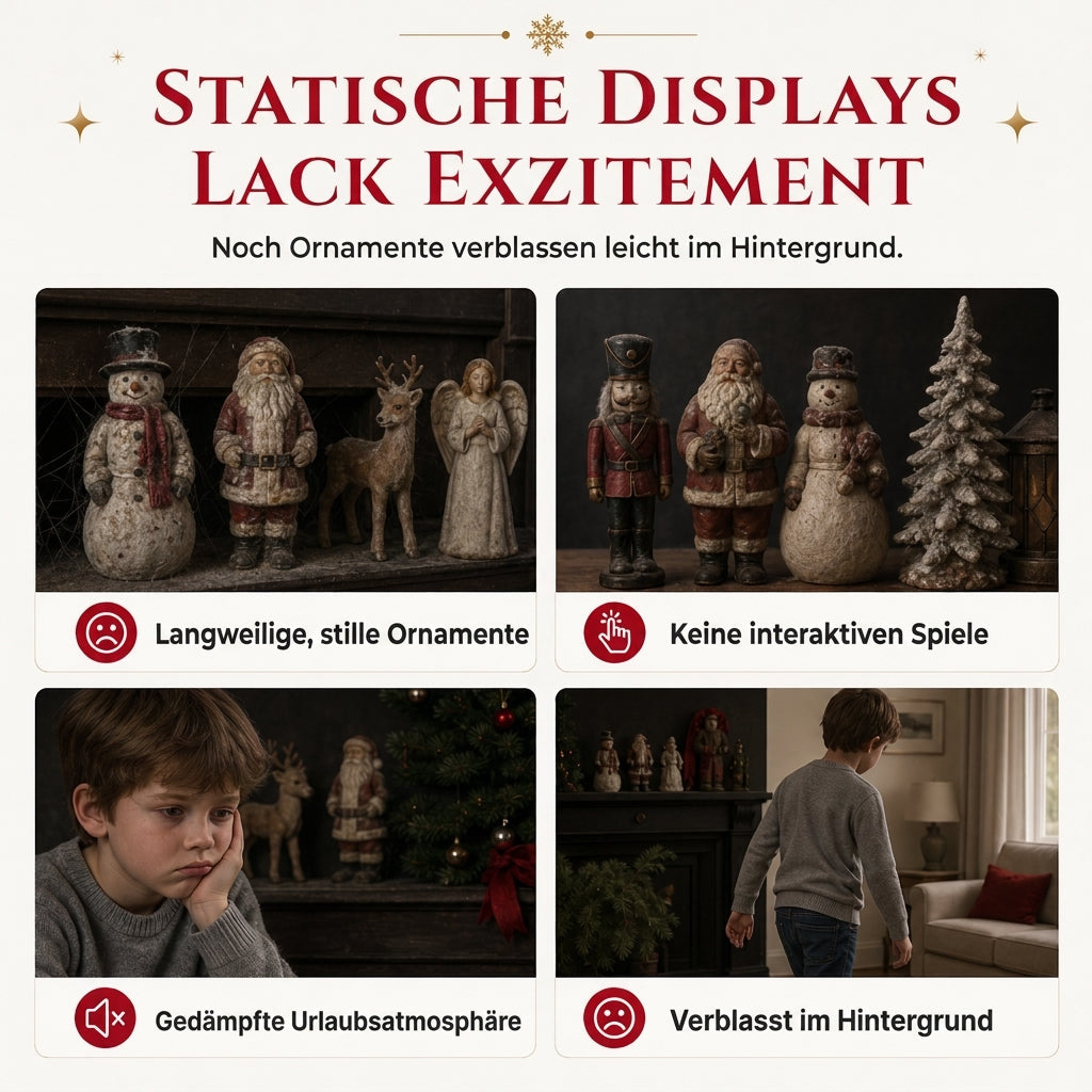 🎶 Begrenzte Zeit 50% Rabatt 🎅 Elektrischer Weihnachtsmann Spielzeug mit Musik, animiertes Tanz- und Wackelfigur, für Weihnachten und als Geschenk