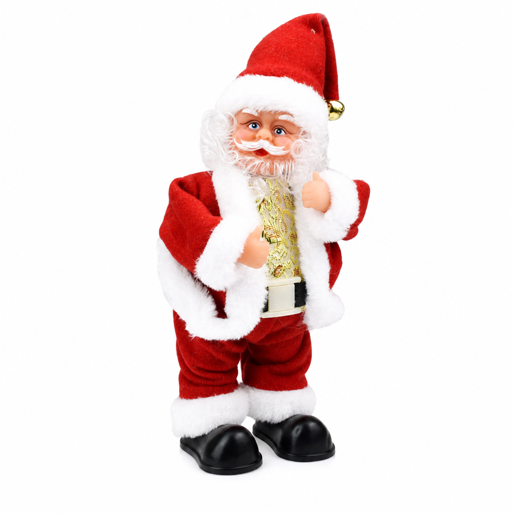 🎶 Begrenzte Zeit 50% Rabatt 🎅 Elektrischer Weihnachtsmann Spielzeug mit Musik, animiertes Tanz- und Wackelfigur, für Weihnachten und als Geschenk