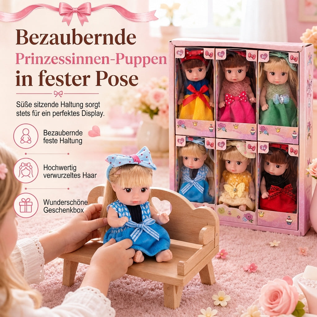 👑 Begrenzte Zeit 50% Rabatt 🎀 Realistisches Spielset mit Mädchenpuppe