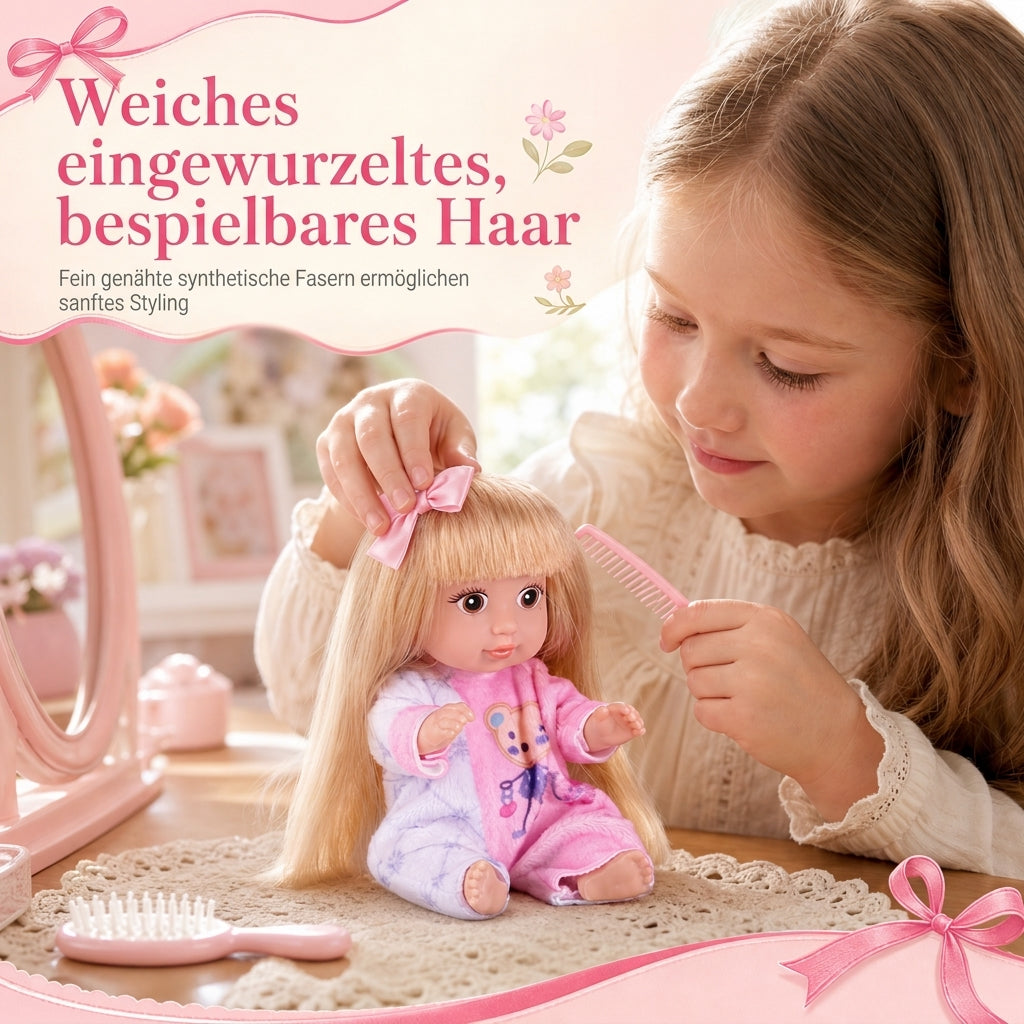 👑 Begrenzte Zeit 50% Rabatt 🎀 Realistisches Spielset mit Mädchenpuppe