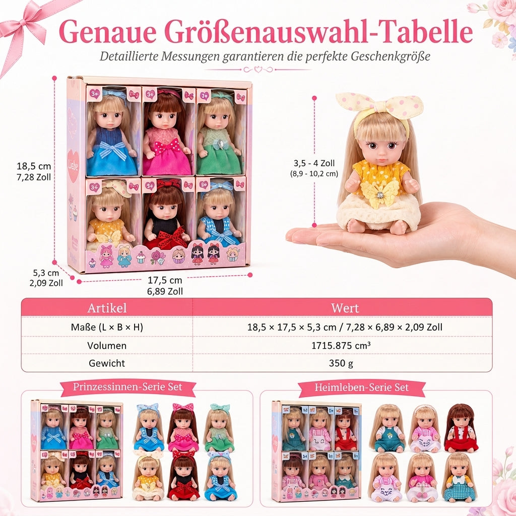 👑 Begrenzte Zeit 50% Rabatt 🎀 Realistisches Spielset mit Mädchenpuppe