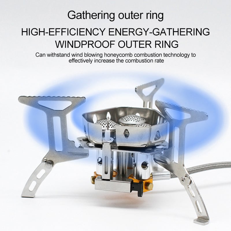 🥇🔥Zeitlich begrenztes Sonderangebot⏰Camping-Gasbrenner für den Außenbereich, windfest